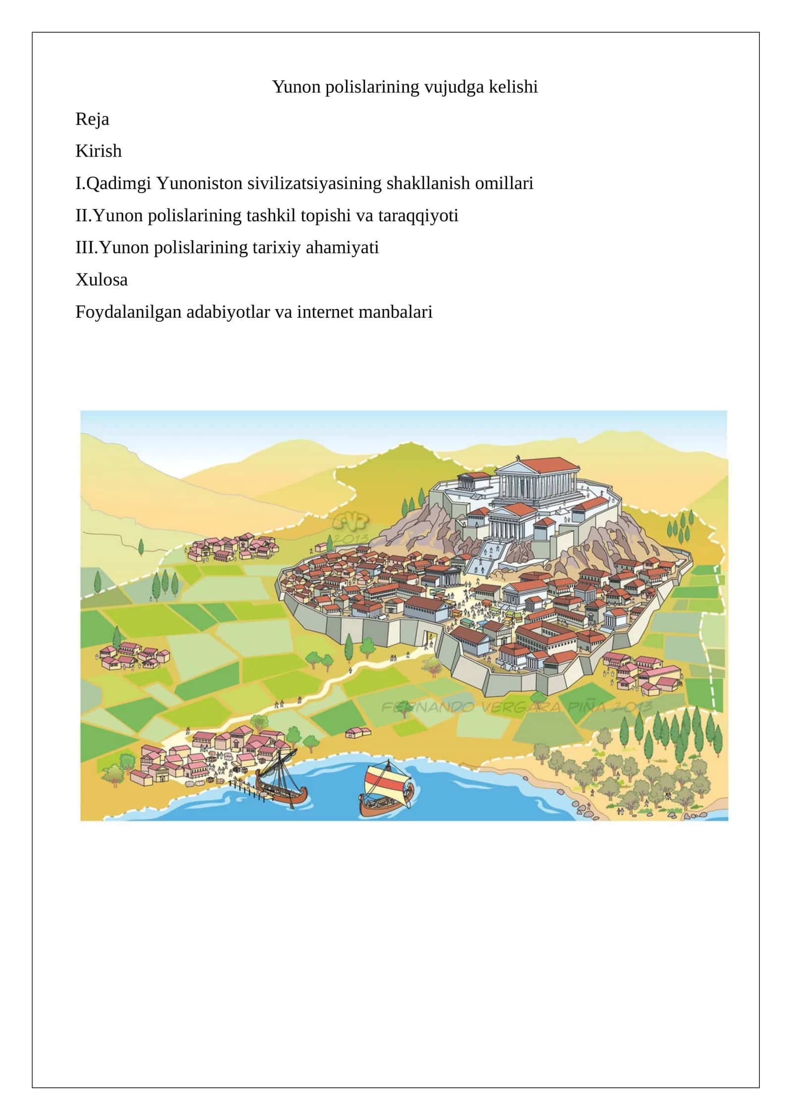 Yunon polislarining vujudga kelishi