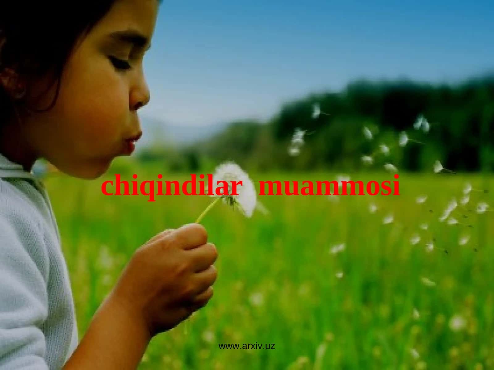 Chiqindilar muammosi