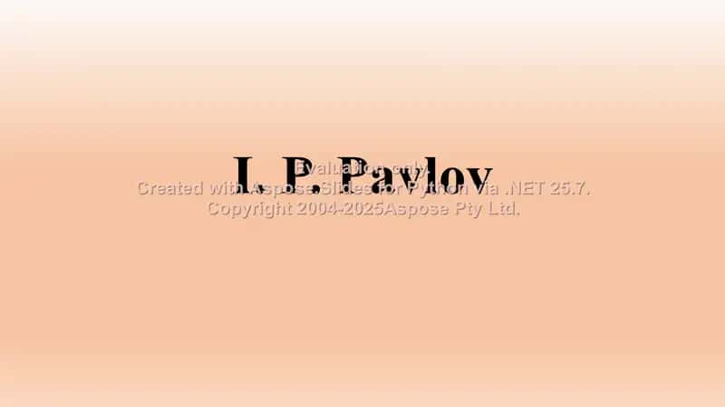 Ivan Petrovich Pavlov
