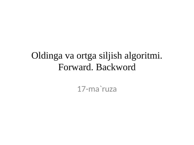 Oldingavaortgasiljishalgoritmi
