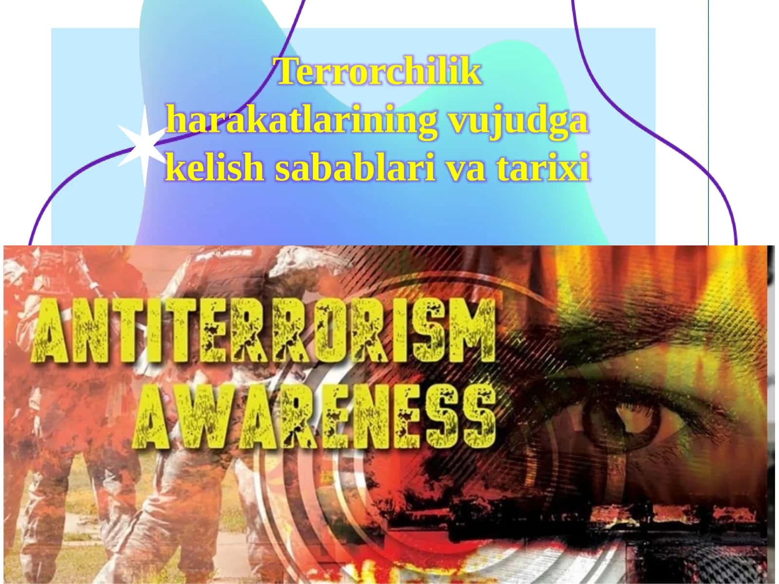 Terrorchilik harakatlarining vujudga kelish sabablari va tarixi