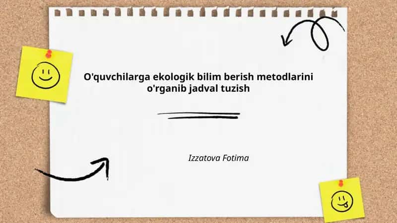 Ekologik bilim berish metodlari