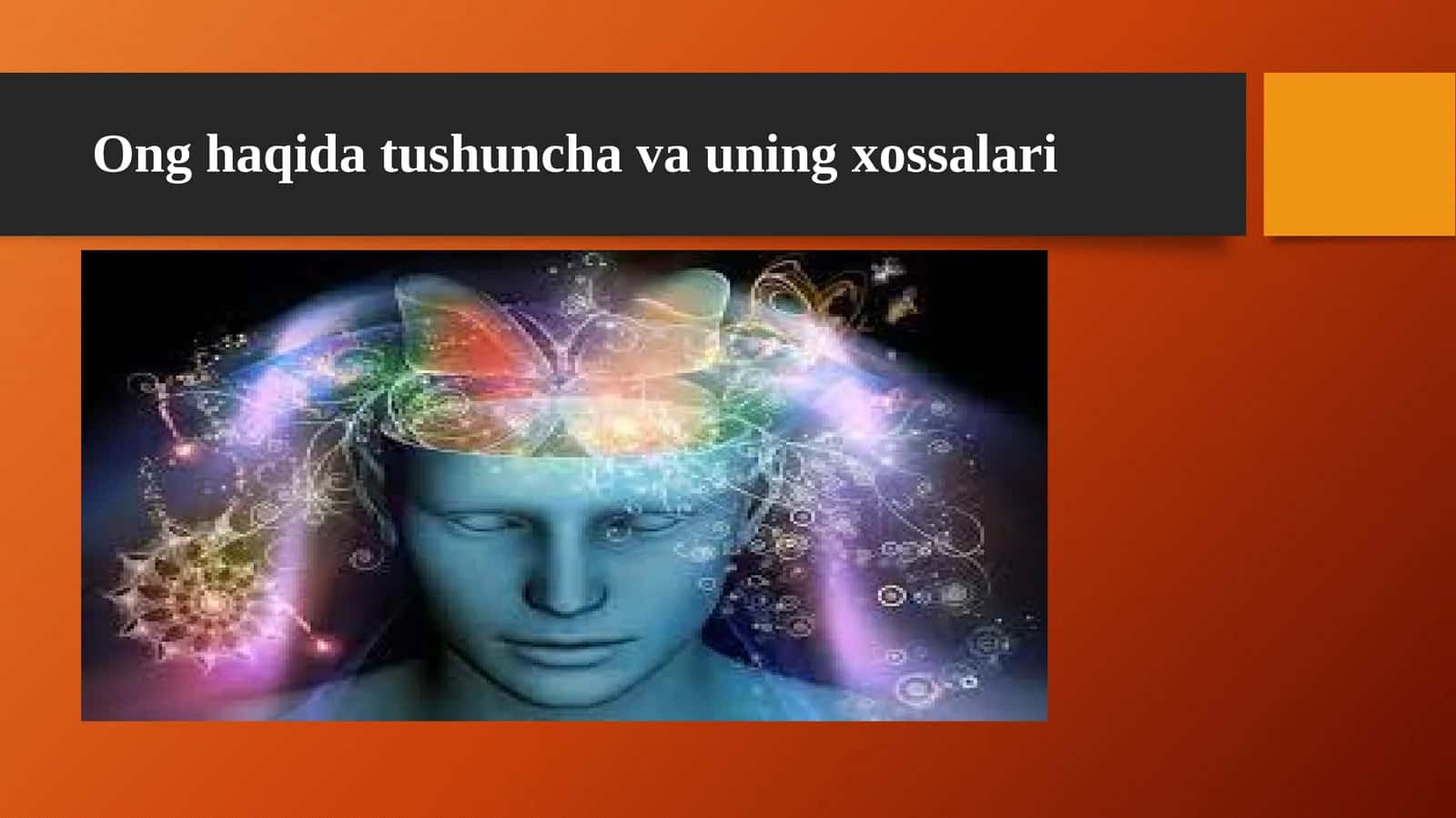Ong haqida tushuncha va uning xossalari