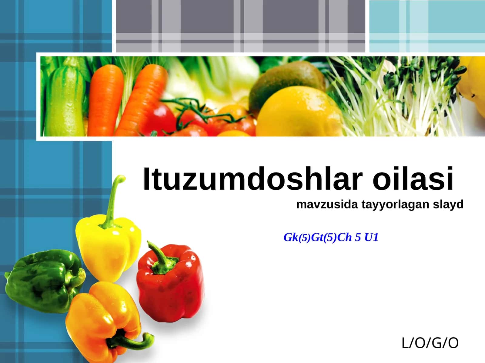 Ituzumdoshlar oilasimavzusida tayyorlagan slayd