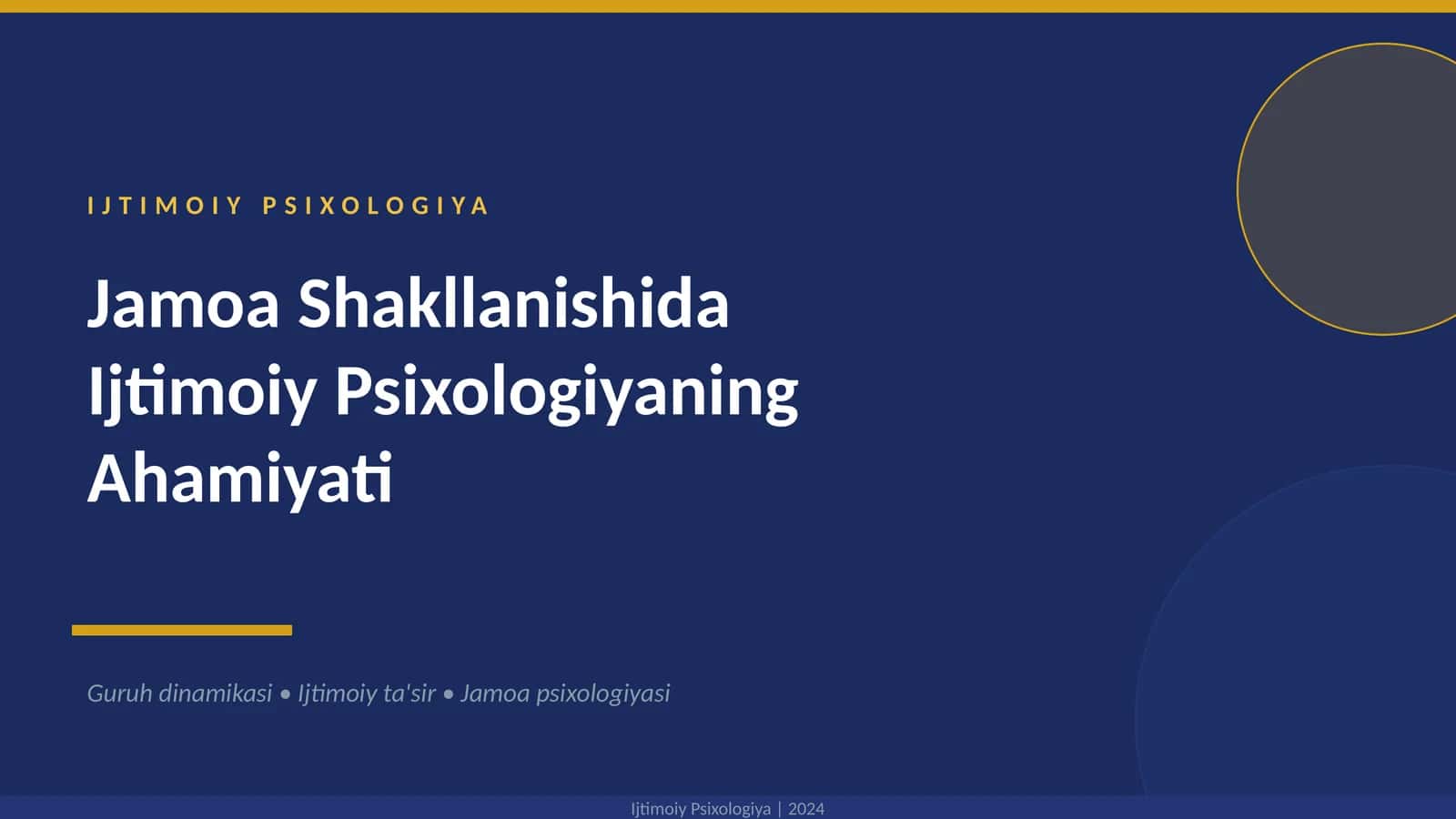 IJTIMOIY PSIXOLOGIYA