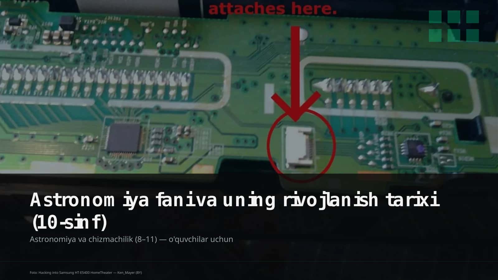 Astronomiya fani va uning rivojlanish tarixi (10-sinf)
