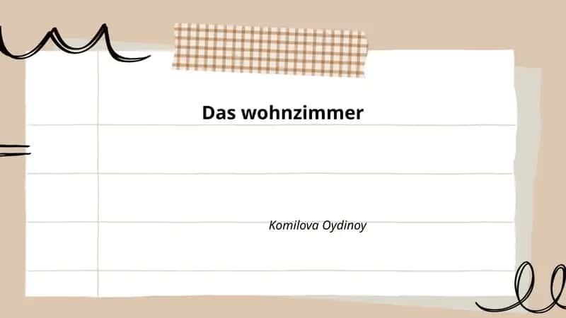Das wohnzimmer