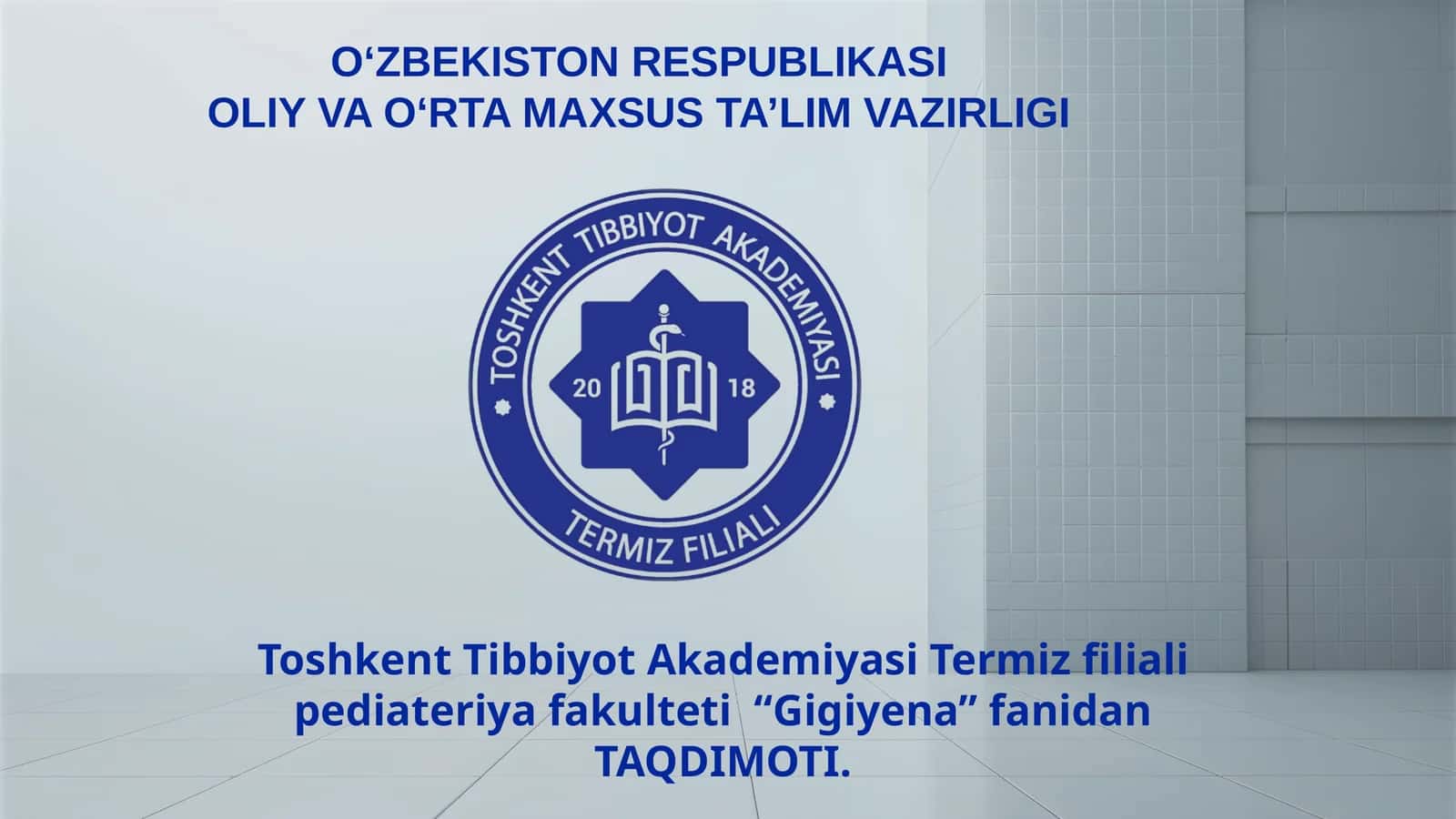Gigiyena tushunchasi