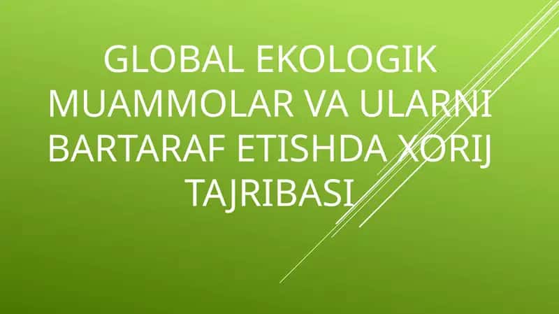 Ekologiya
