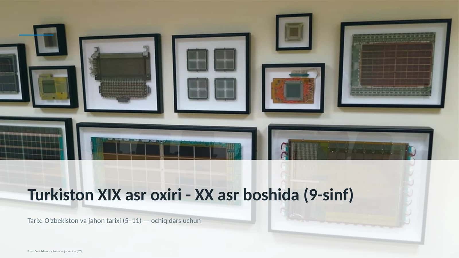 Turkiston XIX asr oxiri - XX asr boshida (9-sinf)