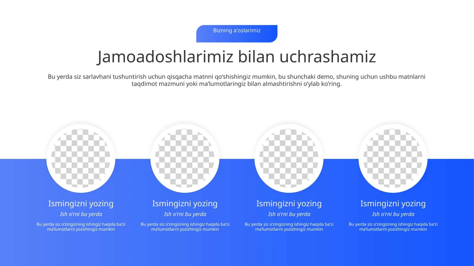 Korporativ Jamoani Tanishtirish va Kadrlar Menejmenti Taqdimoti (11 Slayd)