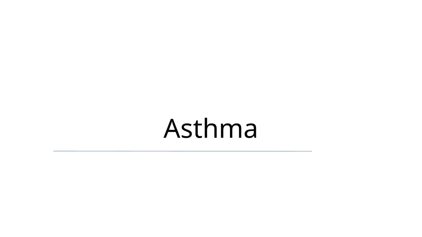 Asthma