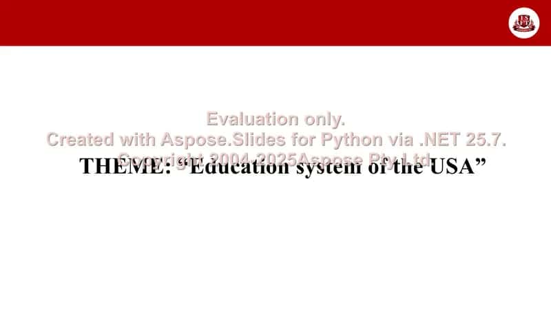 Education system of the USA