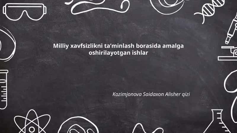 Milliy xavfsizlik strategiyasi
