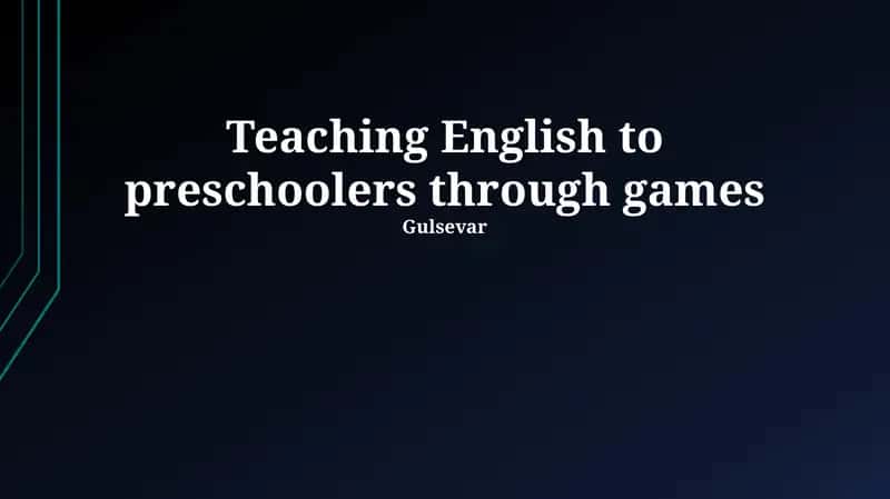 Teach English to preschoolers through game-based learning to enhance vocabulary acquisition and comprehension scores on standardized tests