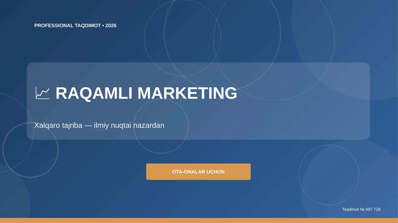 Raqamli marketing: xalqaro tajriba (ilmiy nuqtai nazardan) [ota-onalar uchun]