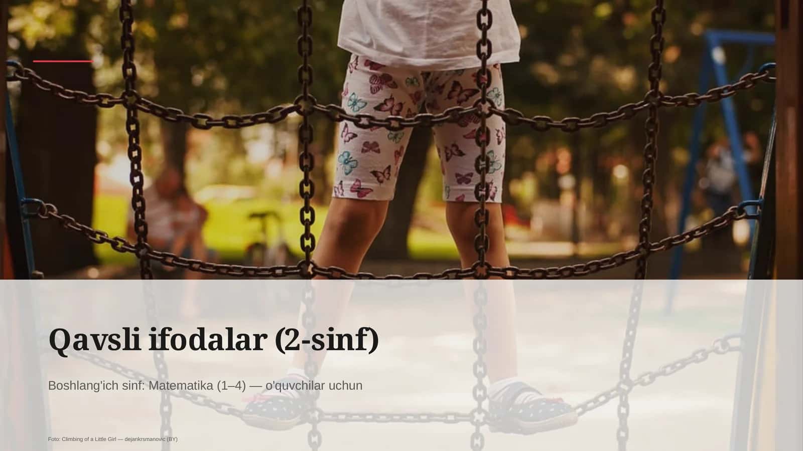 Qavsli ifodalar (2-sinf)