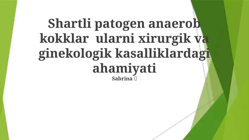 Anaerob Kokklar: Umumiy Ma'lumot