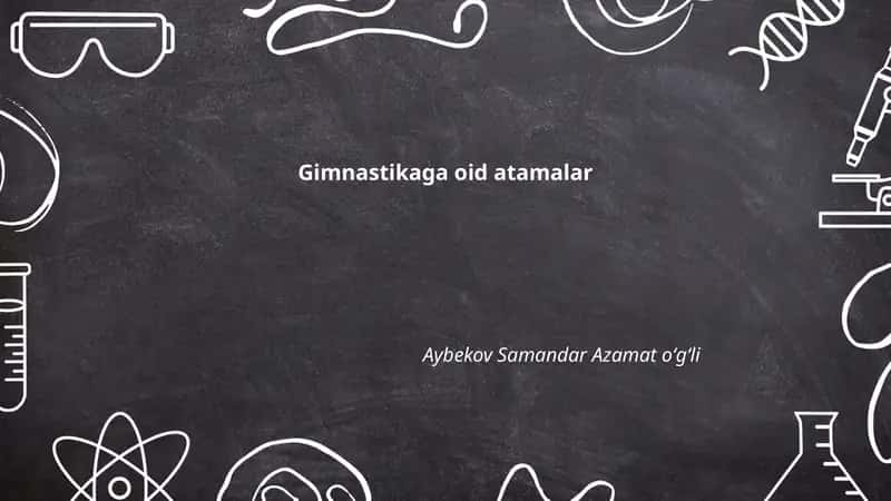 Gimnastikaga oid atamalar