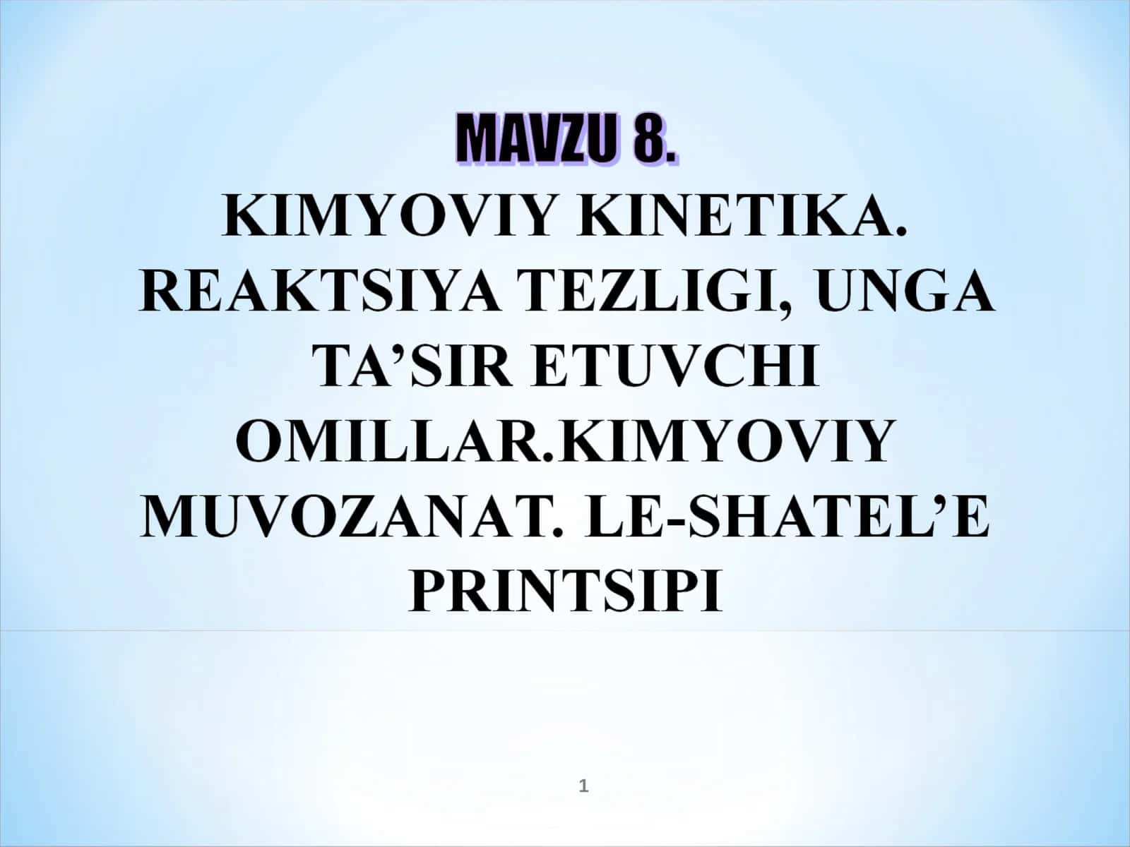 Reaksiyaning tezligi