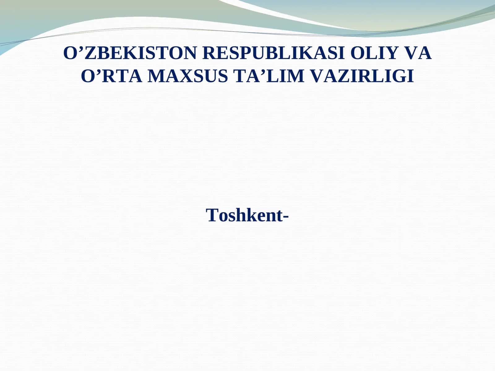 AUDITGA UMUMIY TAVSIF