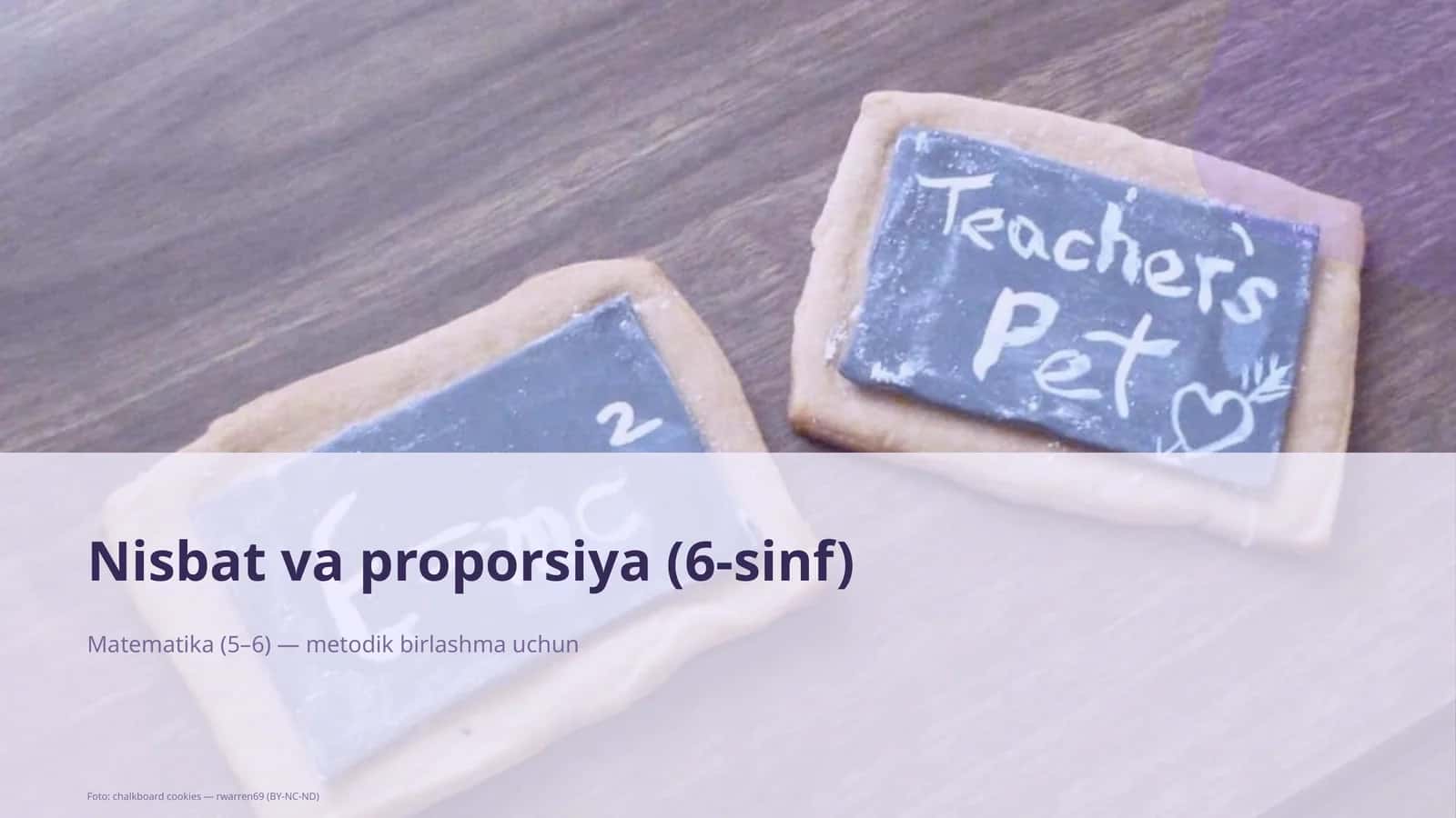 Nisbat va proporsiya (6-sinf)