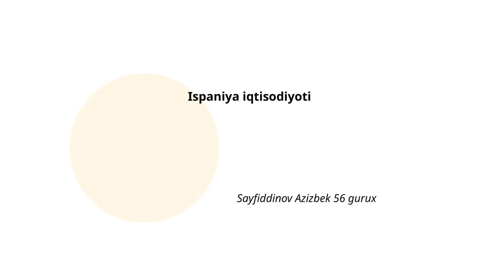 Ispaniya iqtisodiyoti