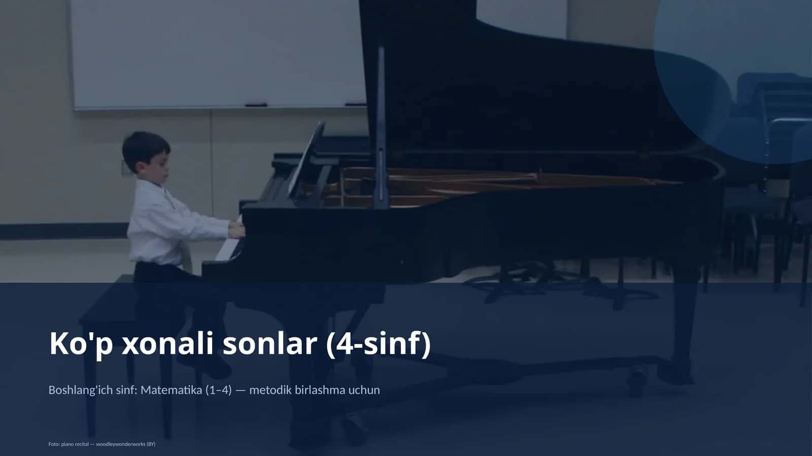 Ko'p xonali sonlar (4-sinf)