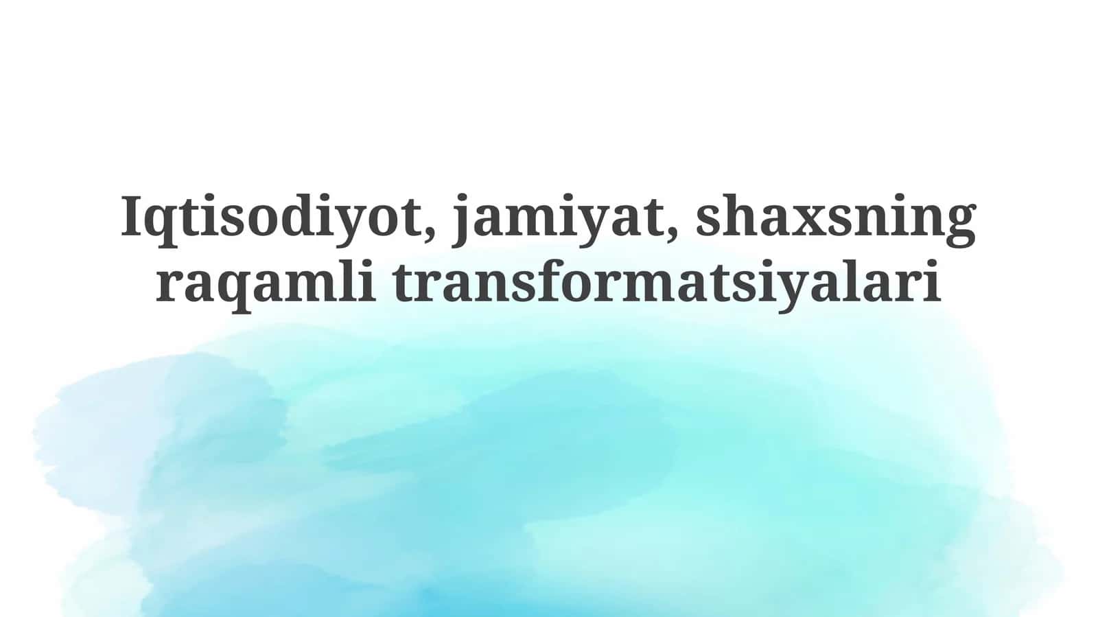 Raqamli transformatsiya