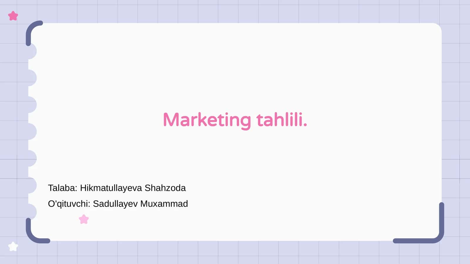 Marketing tahlili