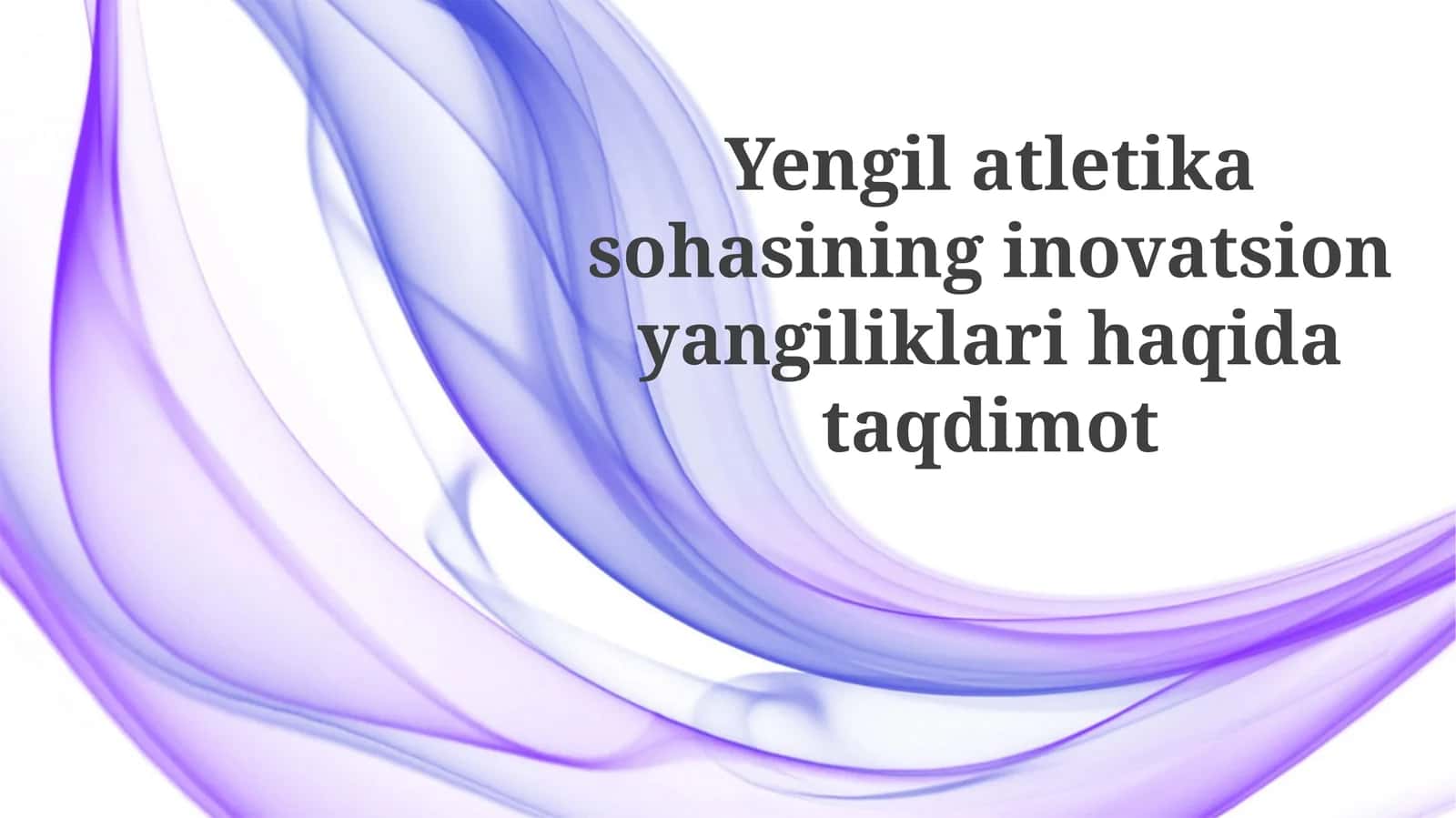 Sportdagi texnologik inqilob