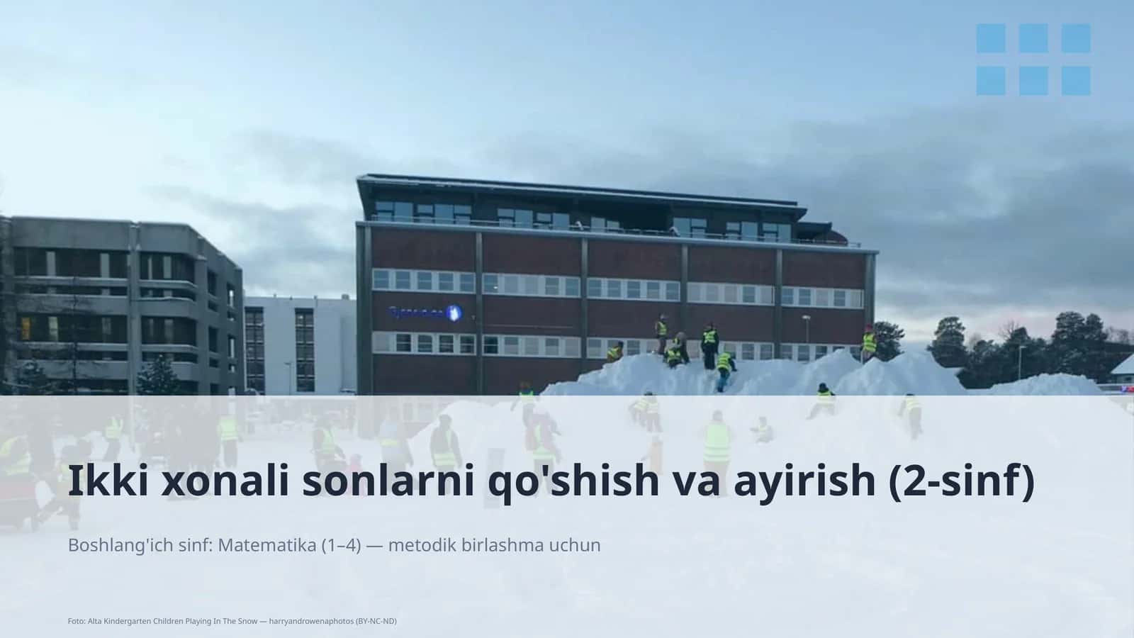 Ikki xonali sonlarni qo'shish va ayirish (2-sinf)