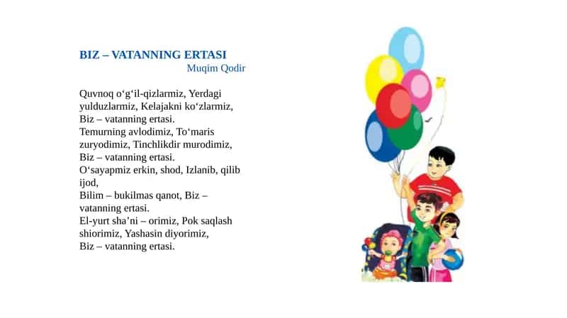 Biz – VATANNING ERTASI