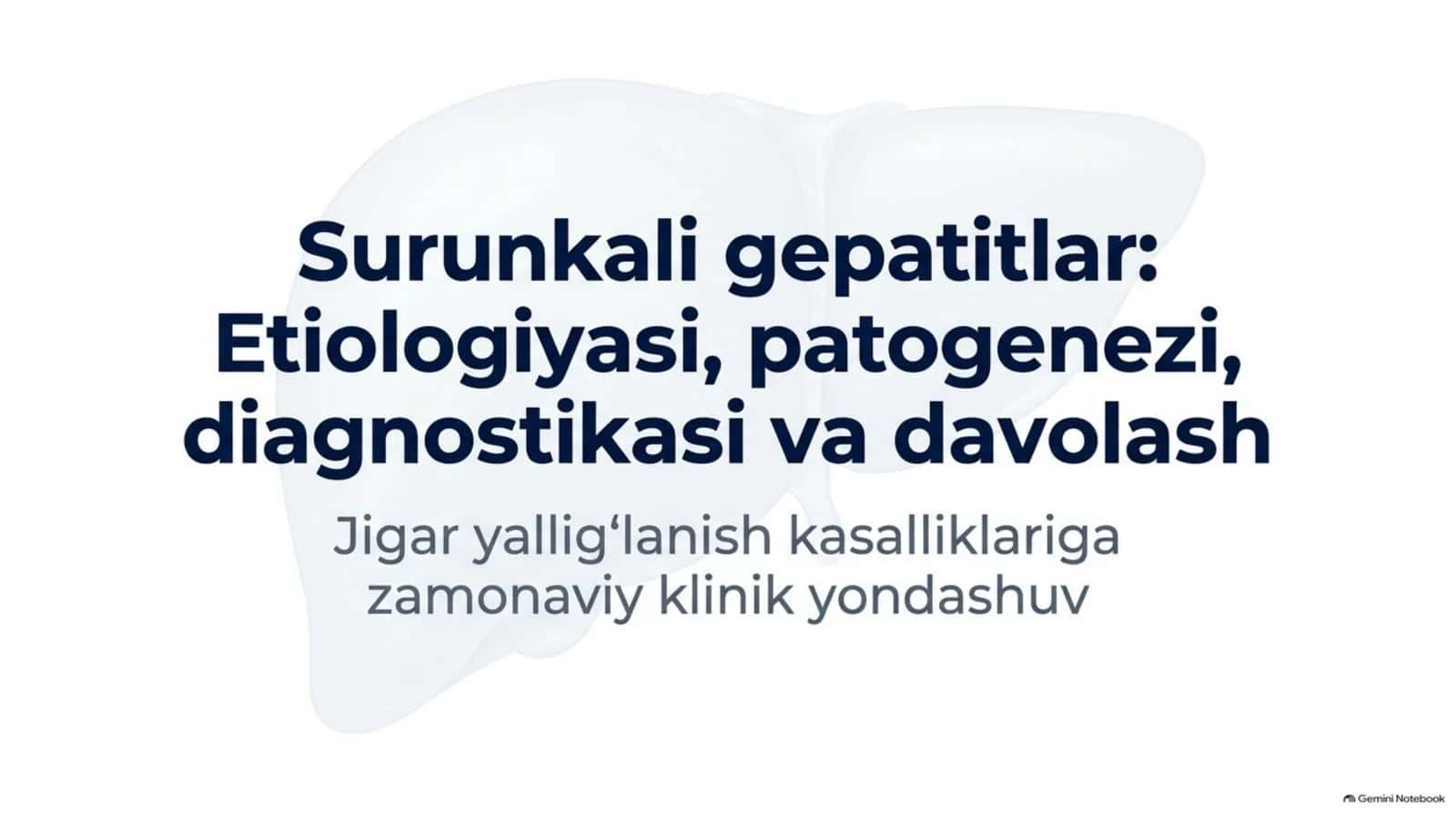 Surunkali gepatitlar — 15 slayd