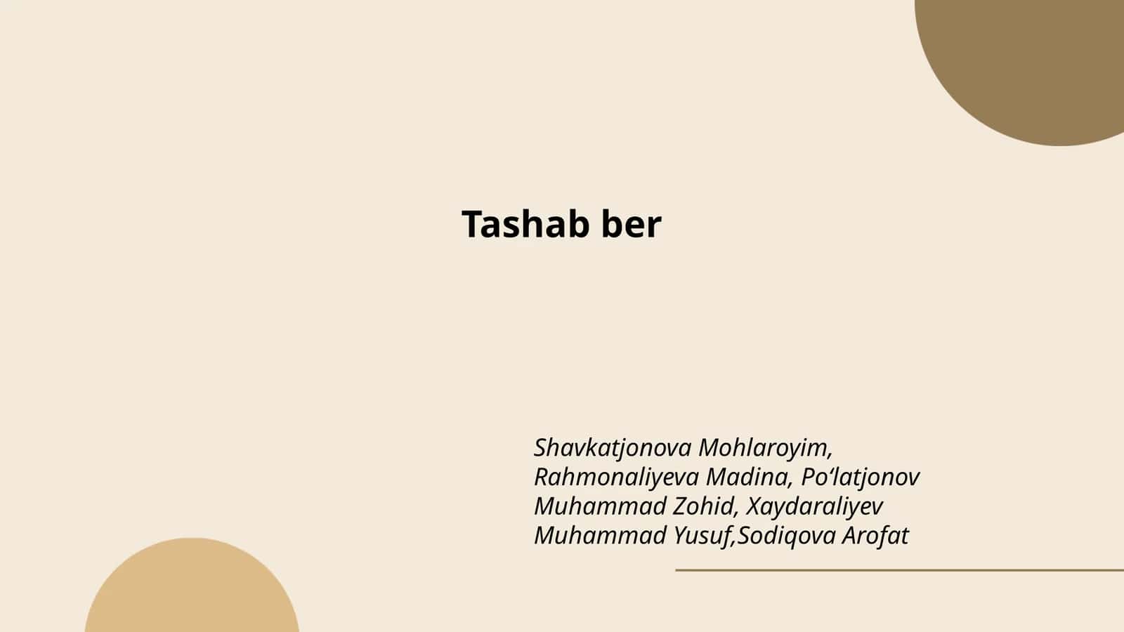 Tashab ber
