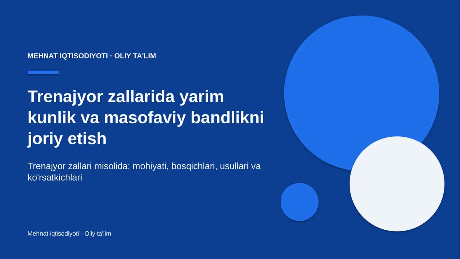 trenajyor zallarida yarim kunlik va masofaviy bandlikni joriy etish 1928