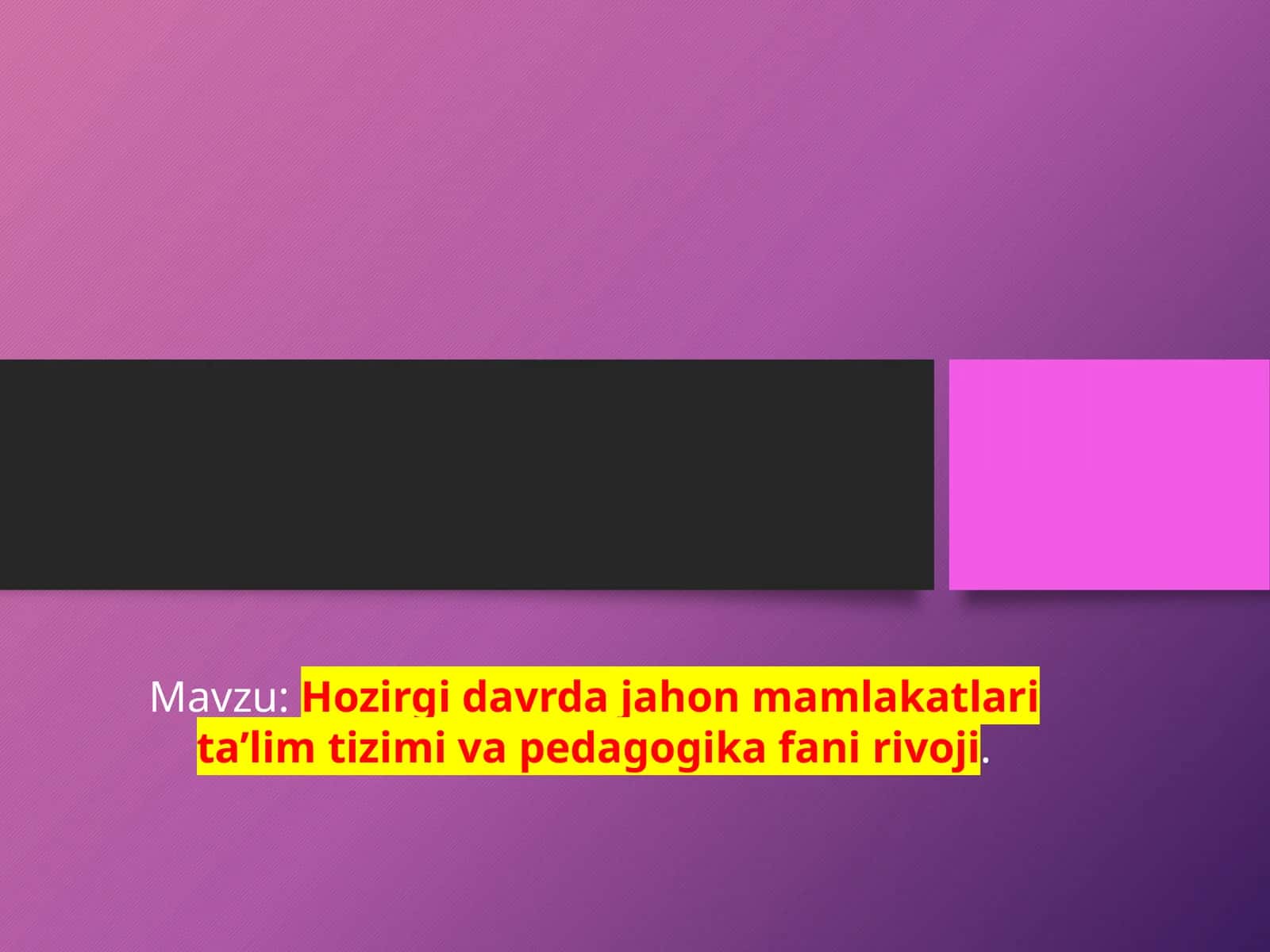 Amerika qo'shmashstatlarida ta'lim tizimlari