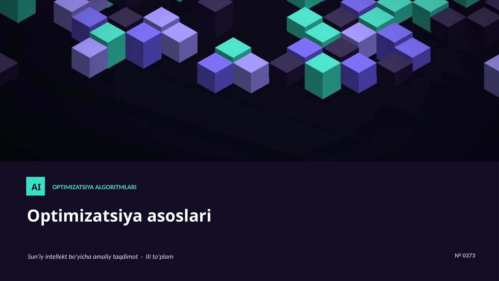 Optimizatsiya Algoritmlari