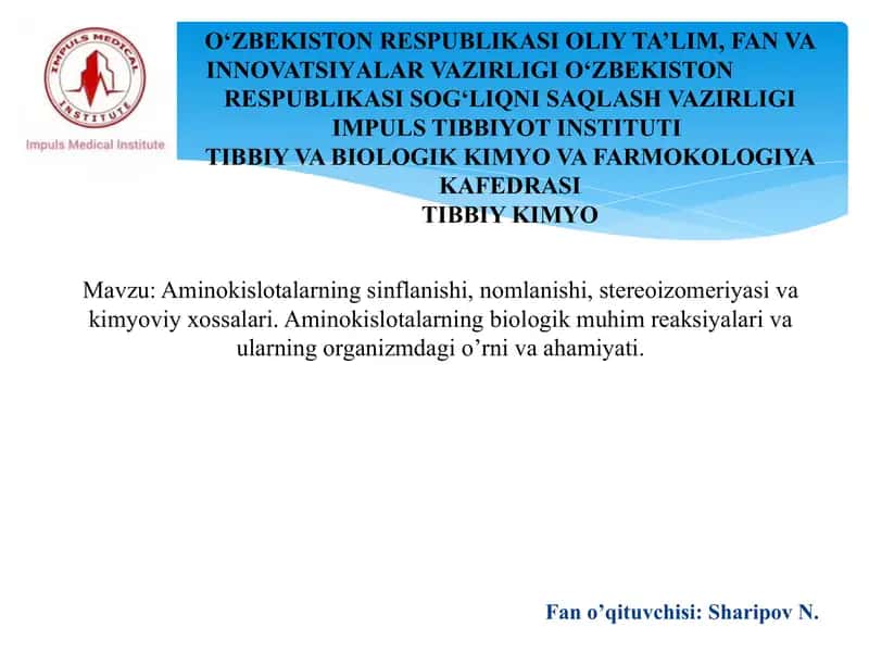 Aminokislotalar