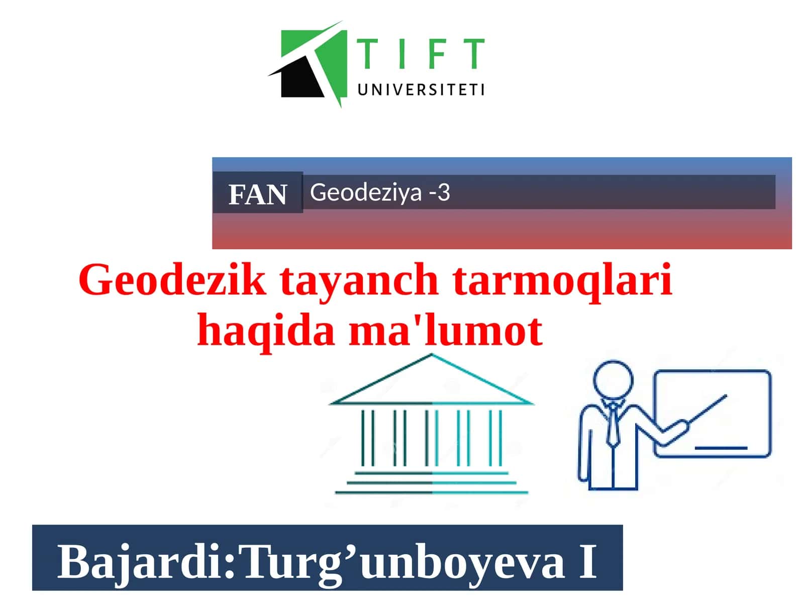 Geodezik tayanch tarmoqlari haqida ma'lumot
