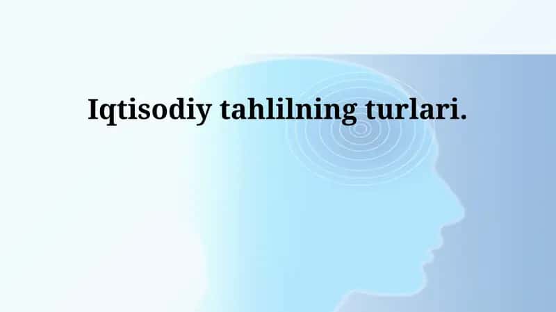 Iqtisodiy tahlil