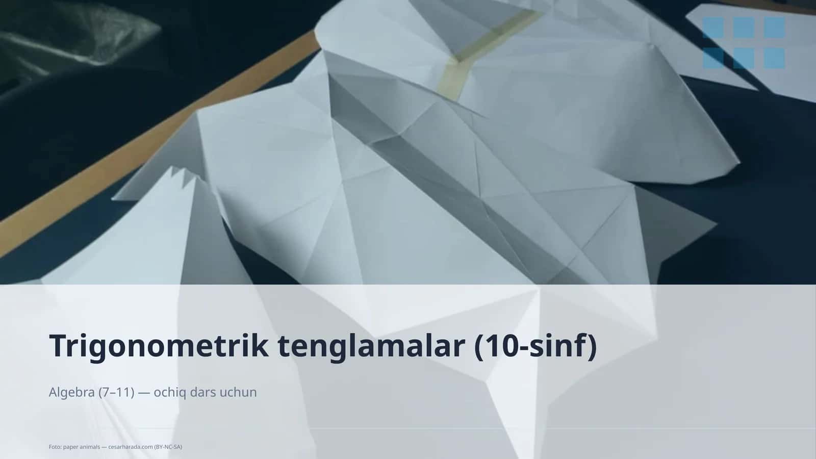 Trigonometrik tenglamalar (10-sinf)