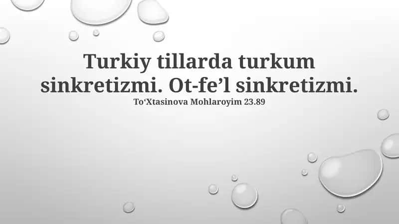 Ot-fe'l sinkretizmi