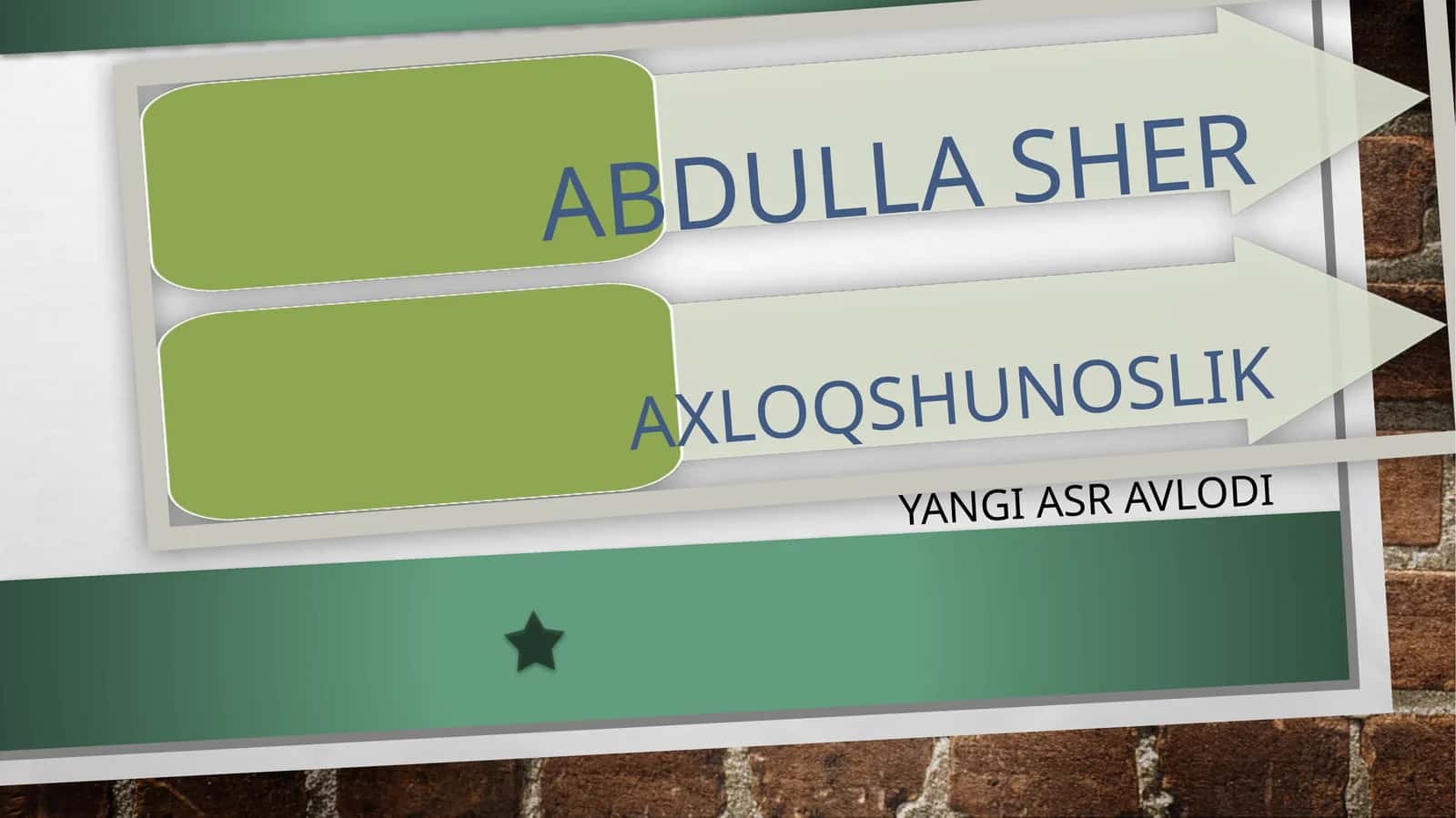 Yangi asr avlodi