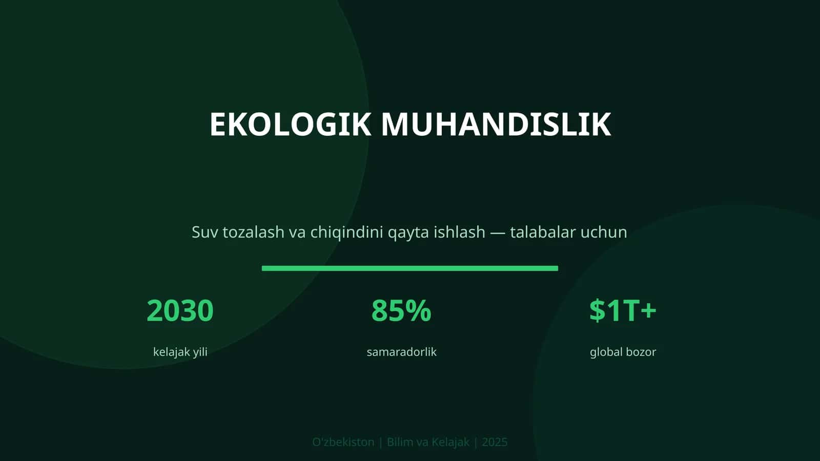 EKOLOGIK MUHANDISLIK