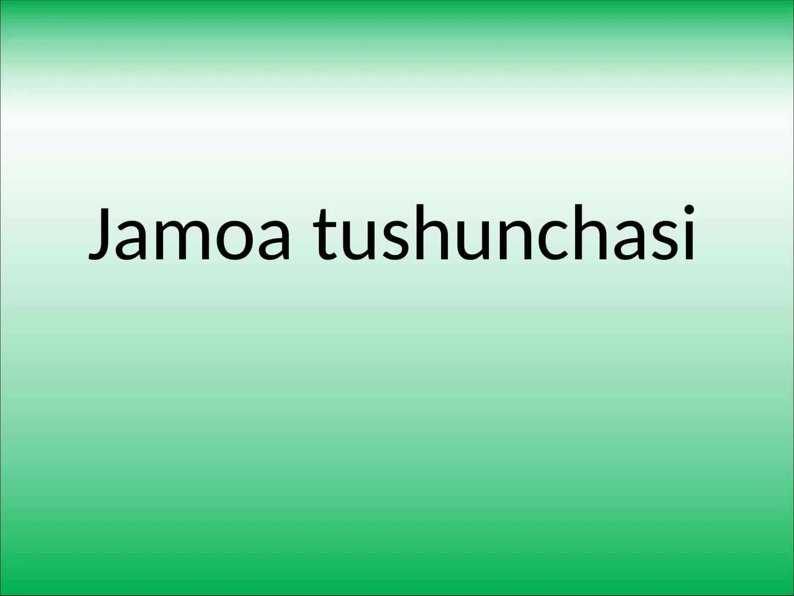 Jamoaga misollar
