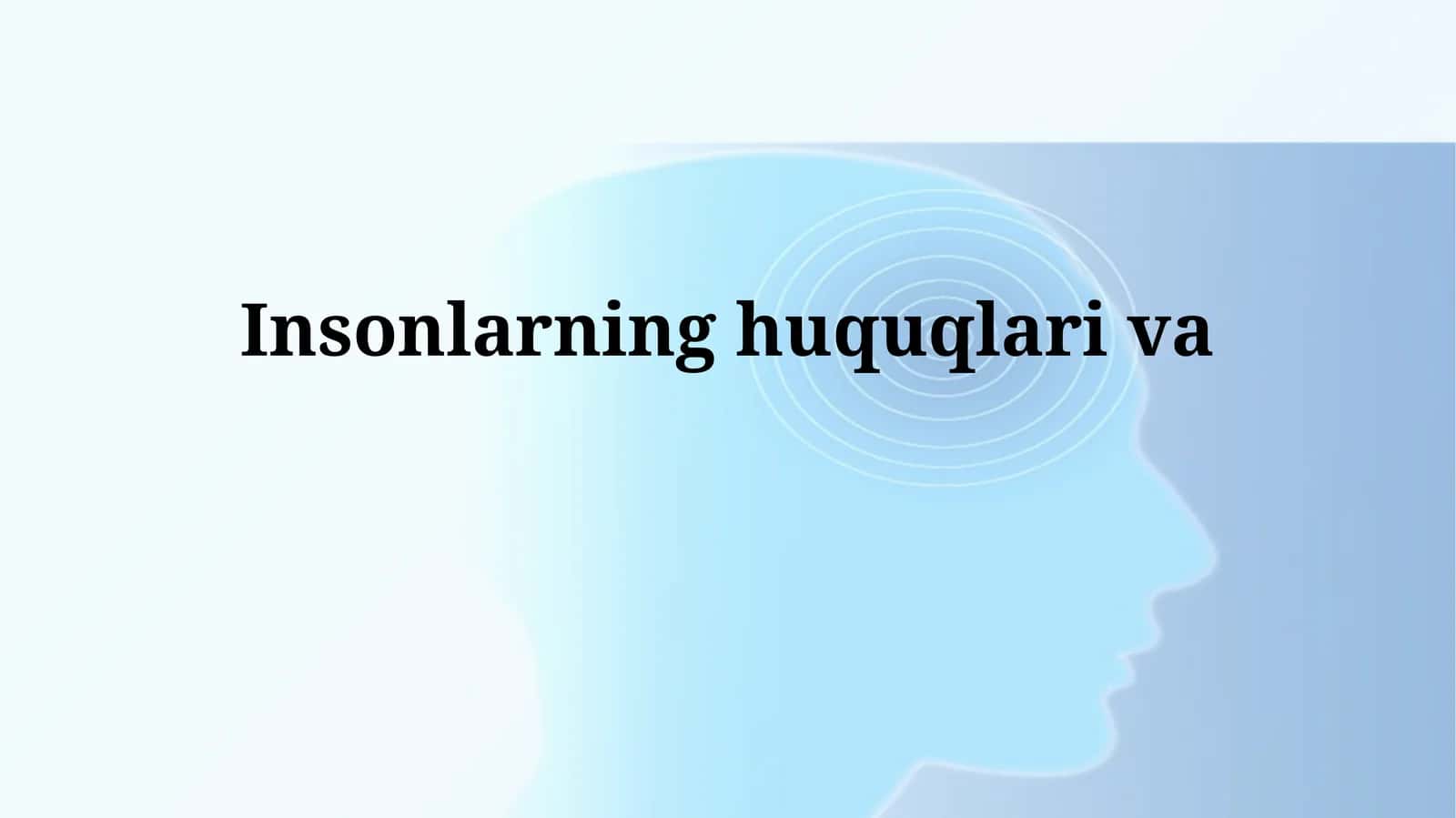 Inson Majburiyatlari