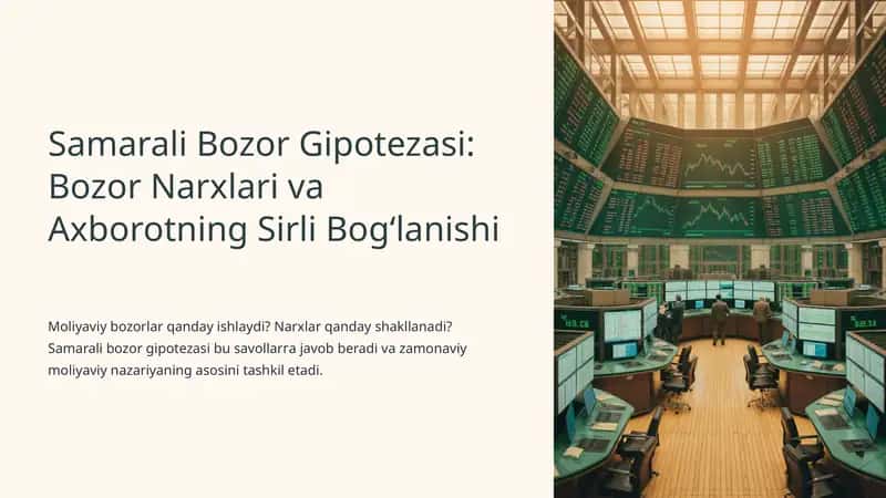 Samarali Bozor Gipotezasi