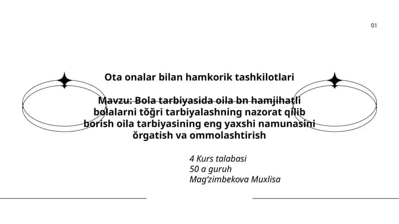 Ota onalar bilan hamkorik tashkilotlari