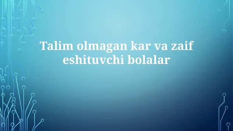 Talimolmagankarvazaifeshituvchibolalar